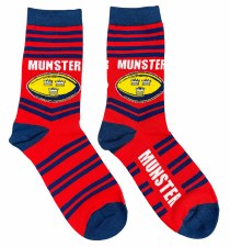 Sock Nation Munster Socks Red Navy Size 6 to 12Uk